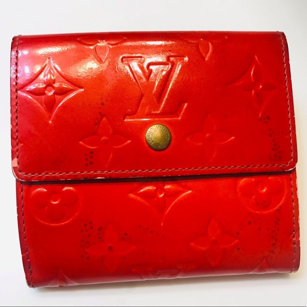 ❤️GENUINE LOUIS VUITTON Monogram Vernis Elise Wallet